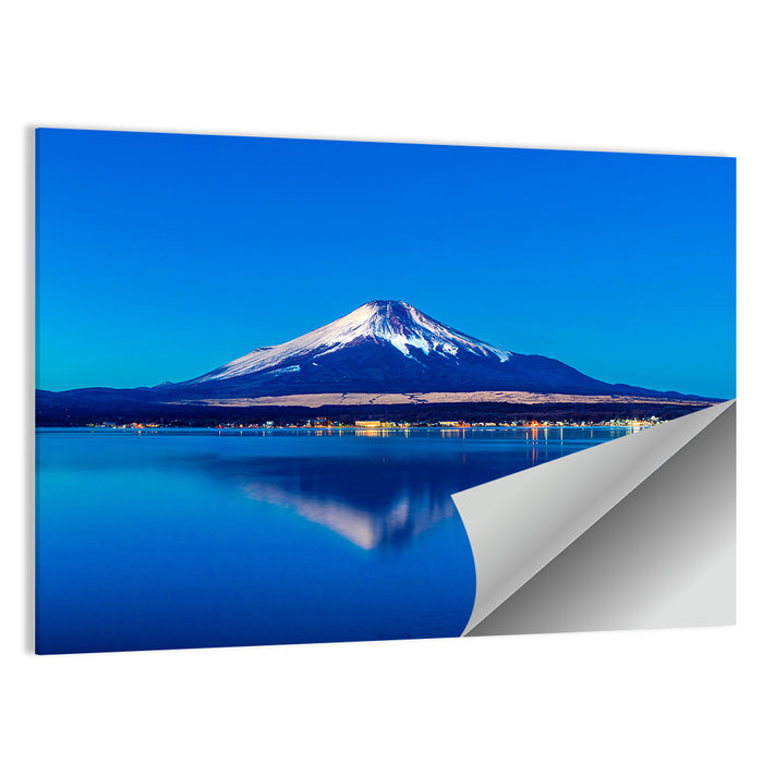 Mount Fuji Reflection Over Lake Yamanaka Wall Art as a poster print