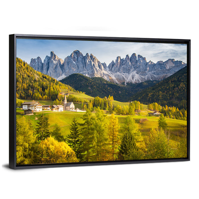 St. Magdalena Church, Santa Maddalena Wall Art as a framed canvas