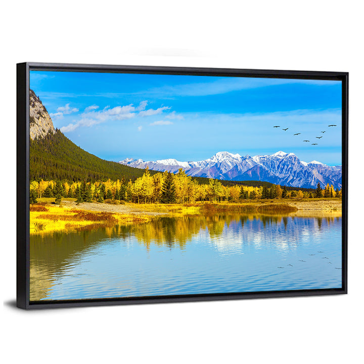 Abraham Lake Reflections Wall Art