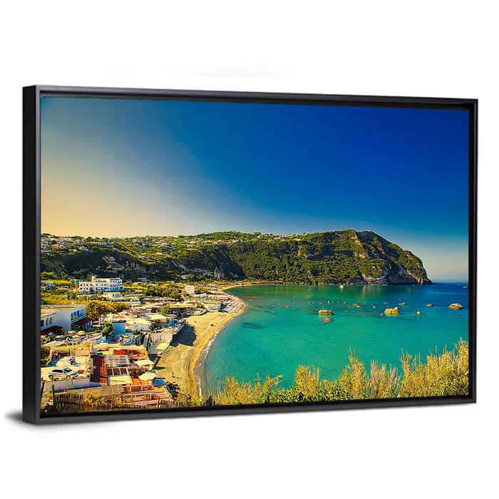 Maronti Beach, Ischia Italy Wall Art as a framed canvas