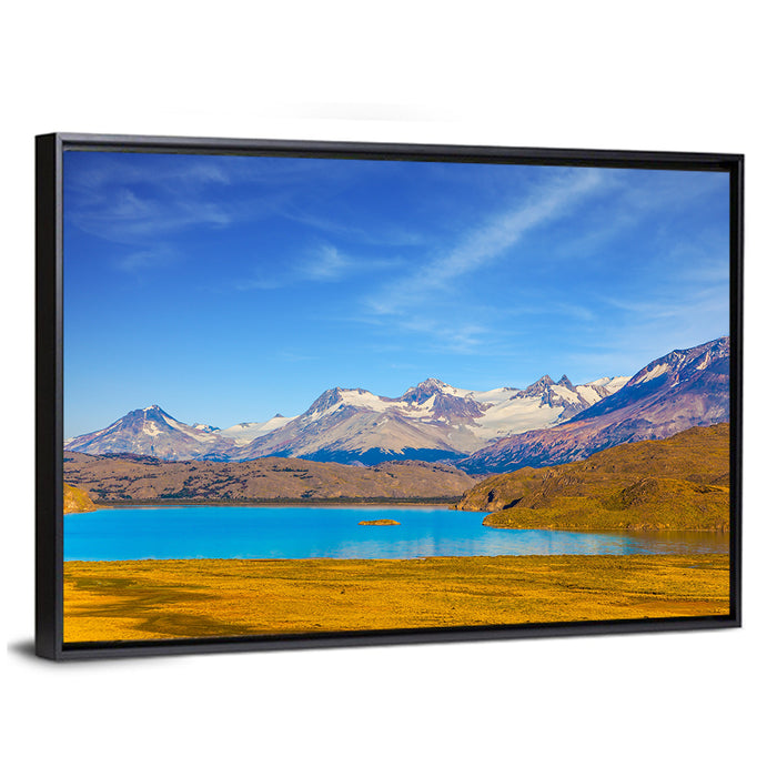 Mirror Lake, Argentina Wall Art as a framed canvas