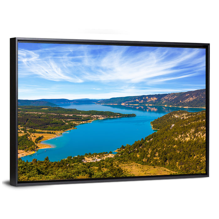 Lac De Sainte-croix, Verdon Gorge Wall Art as a framed canvas
