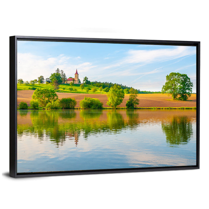 St Peter and Paul Church, Czech Republic Wall Art as a framed canvas