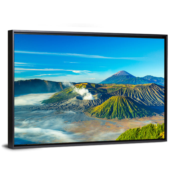 Mount Bromo at Sunrise Wall Art as a framed canvas