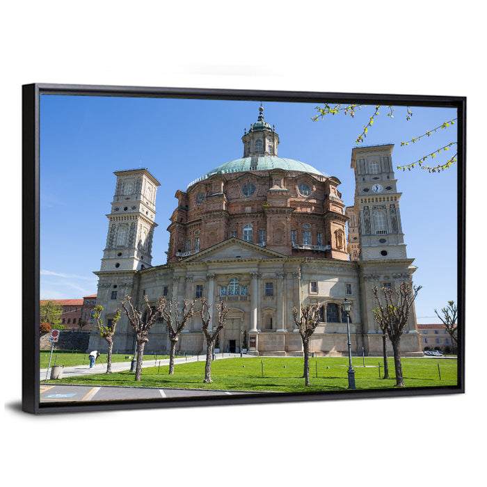 Basilica of Superga, Turin Wall Art as a framed canvas