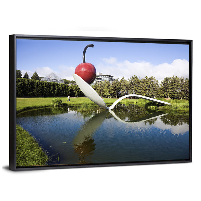 Spoonbridge and Cherry, Minneapolis Wall Art as a framed canvas
