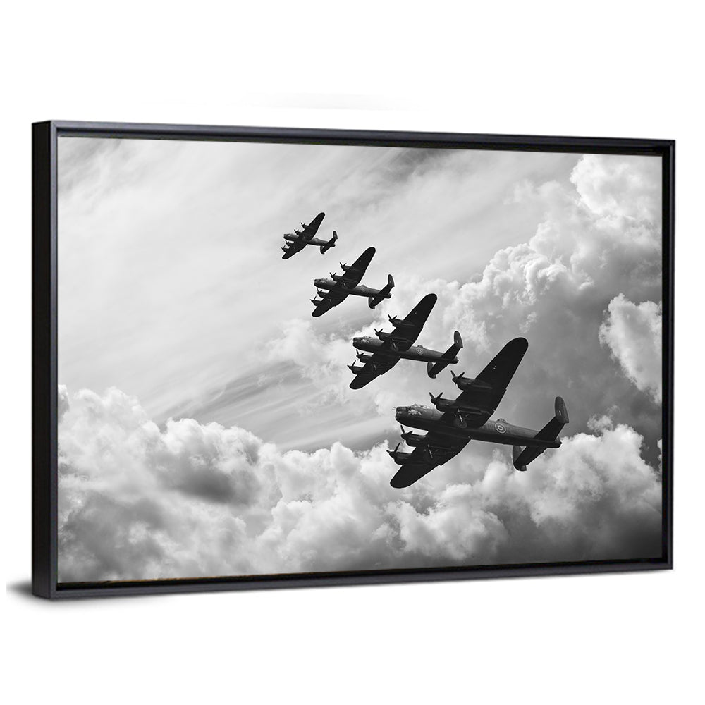 Flying Lancaster Bombers Wall Art