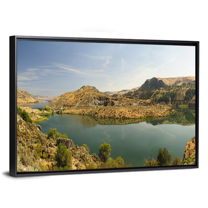 Roosevelt Lake View Wall Art as a framed canvas
