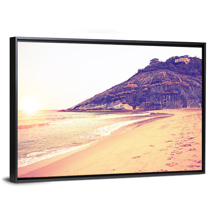 Sai Noi Beach Wall Art as a framed canvas