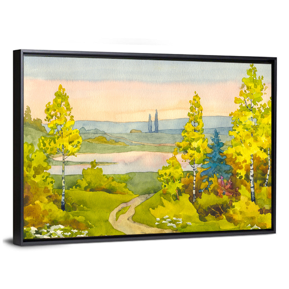 Path To The Lake Wall Art