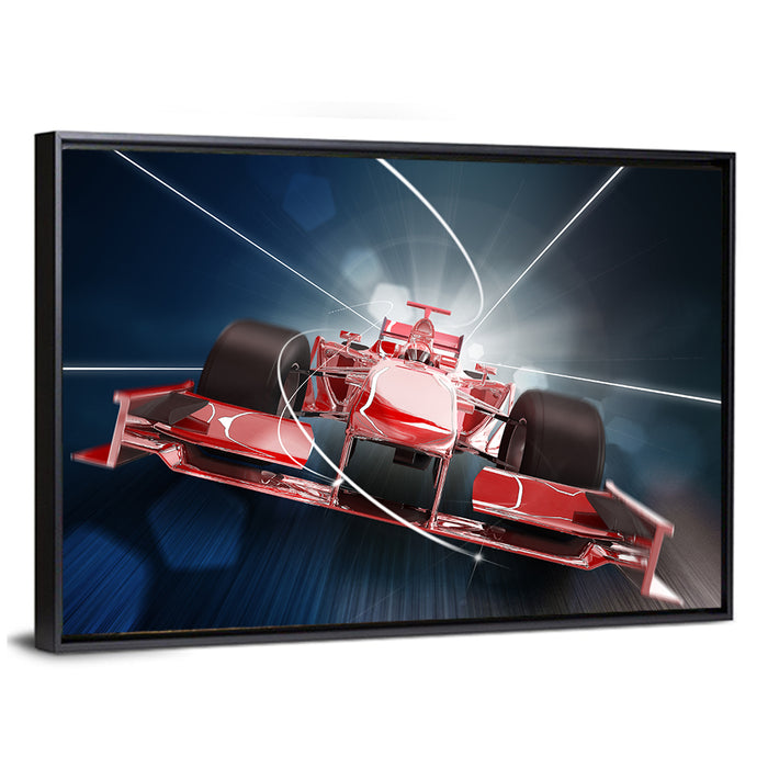 Formula One Concept Car Wall Art as a framed canvas