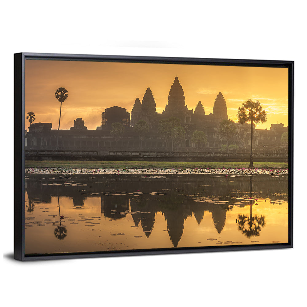Temple Complex Angkor Wat Siem Reap In Cambodia Wall Art