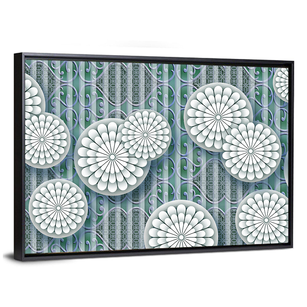Wallpaper With Flowers Wall Art