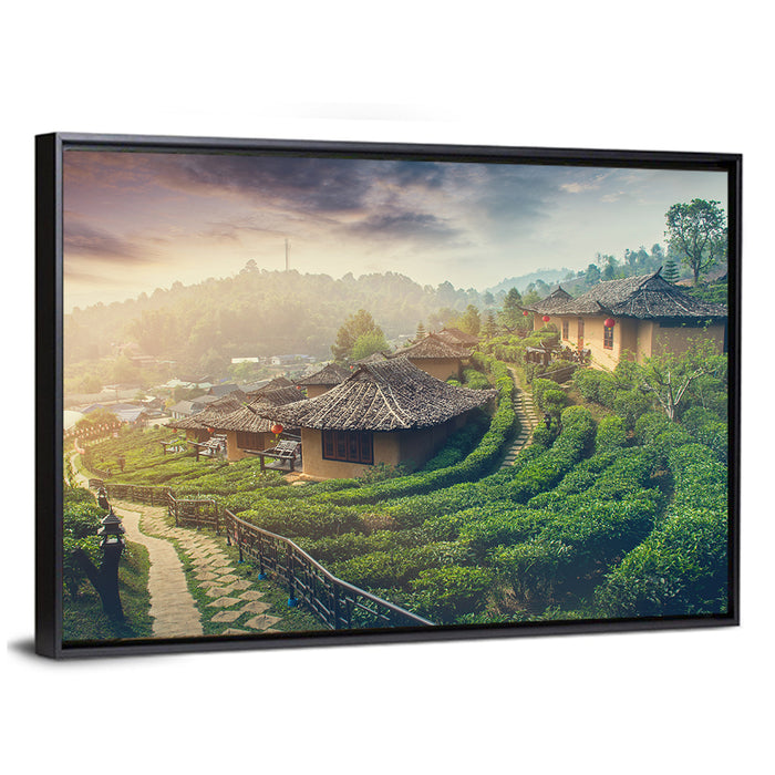 Sunrise at Lee Wine Rak Thai Wall Art as a framed canvas