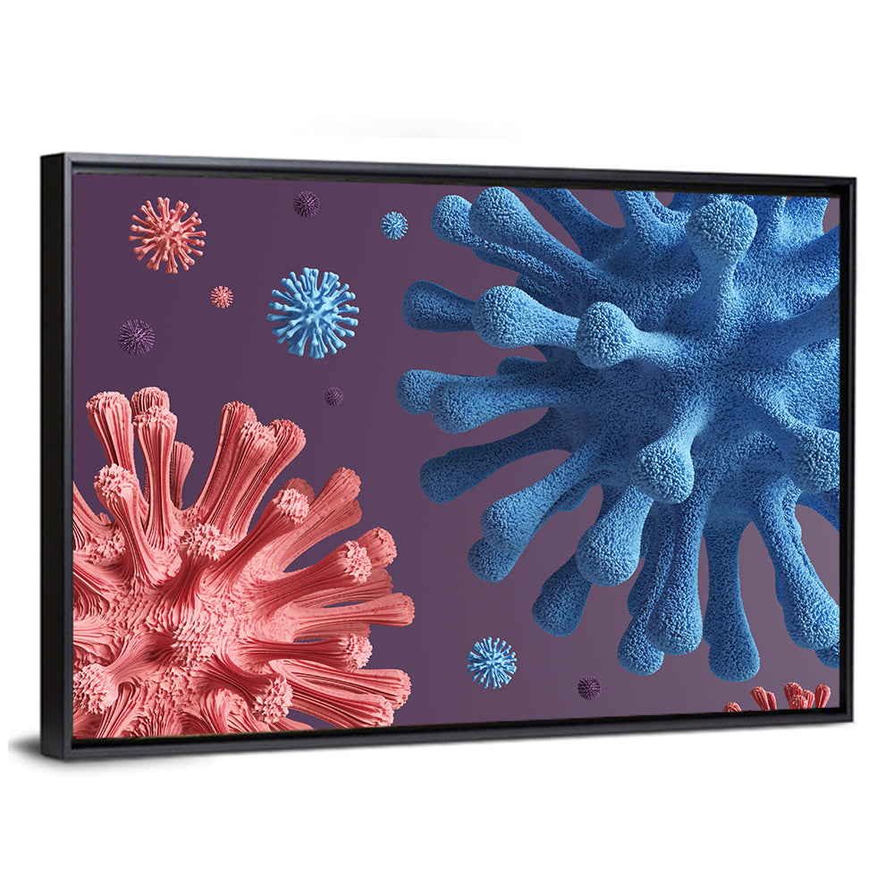 Viral Infection Pandemic Concept Wall Art