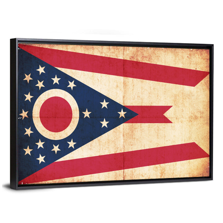 Ohio State Swallowtail Flag Wall Art