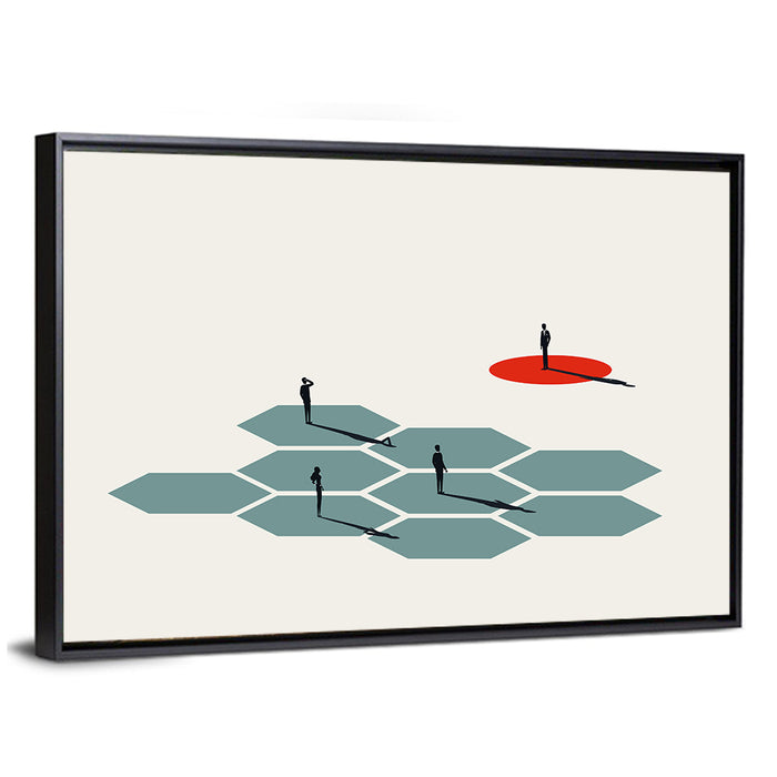 Symbol of Leadership Wall Art as a framed canvas
