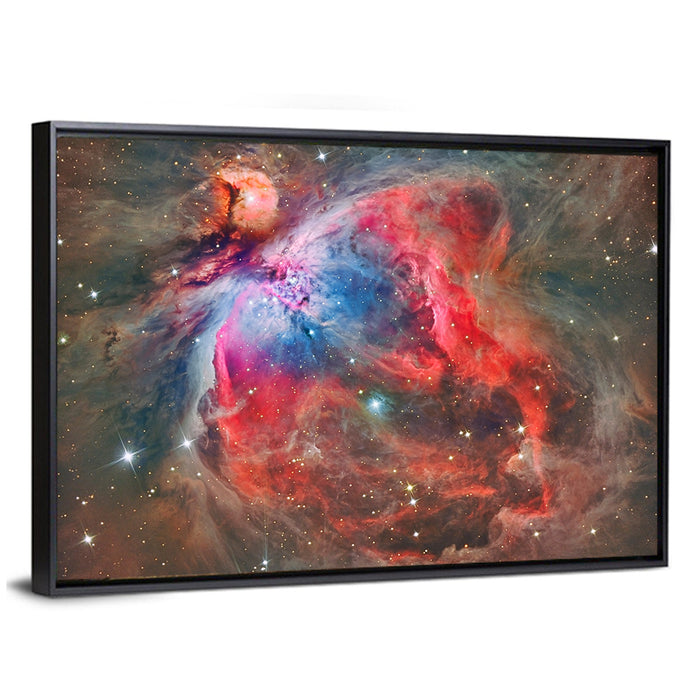 M42 Orion Nebula Wall Art as a framed canvas