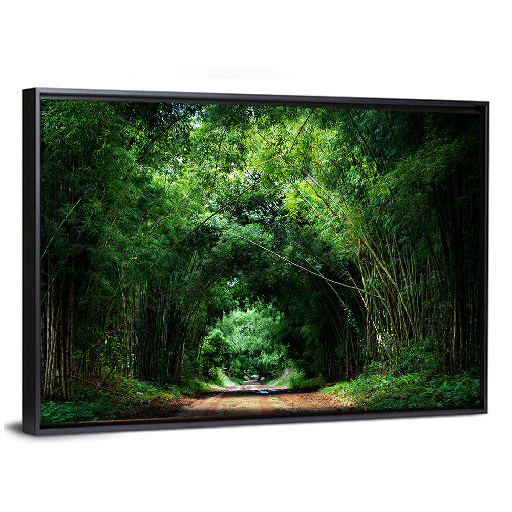 Road With Bamboo In Kyoto Wall Art