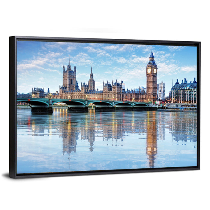 Big Ben and Palace of Westminster, London Wall Art as a framed canvas