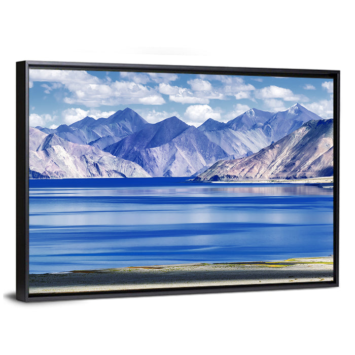 Pangong Tso Lake, Ladakh Wall Art as a framed canvas