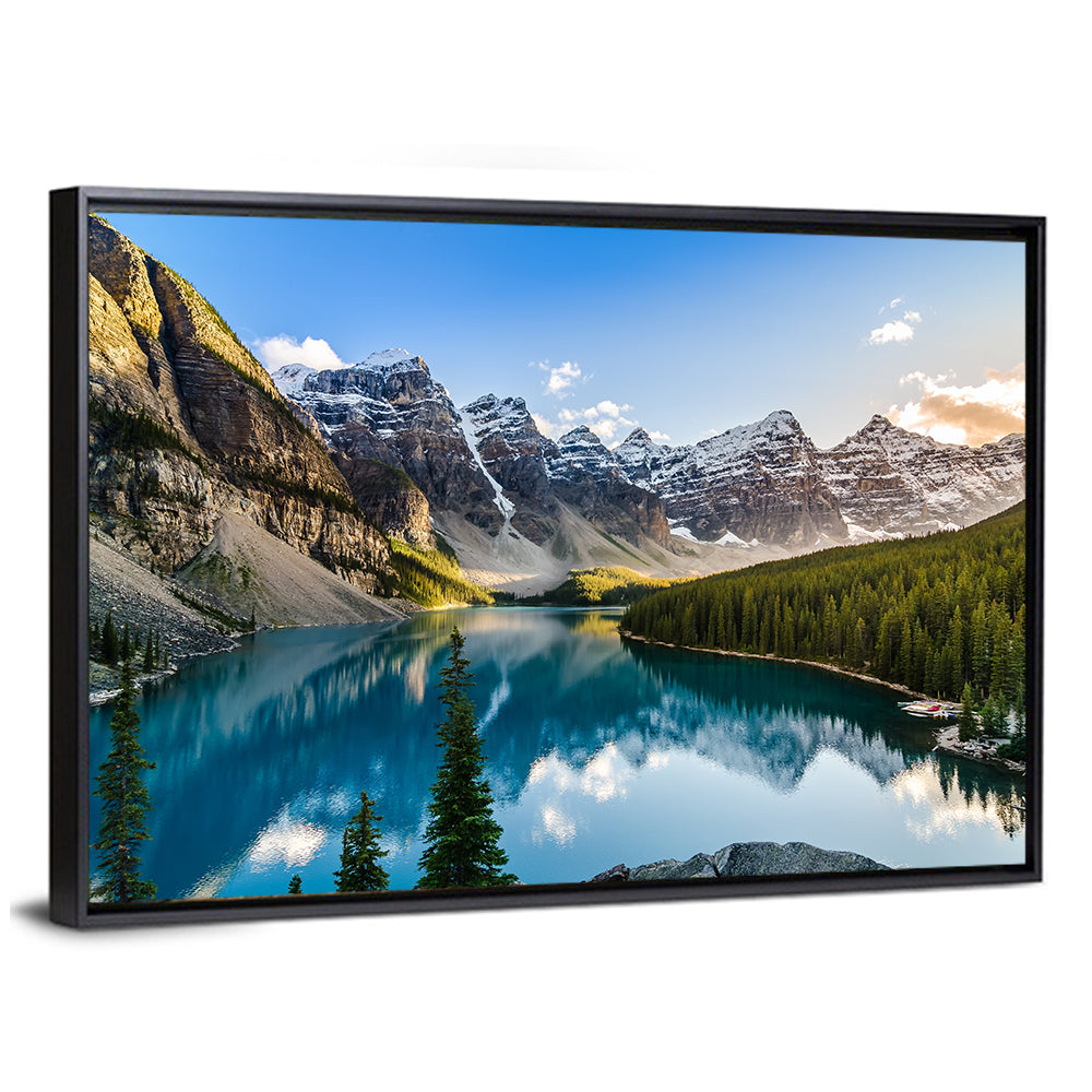Moraine Lake In Canadian Rocky Mountain Wall Art