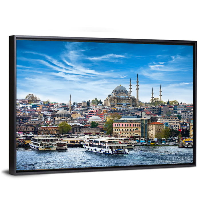 Istanbul Skyline with Suleymaniye Mosque Wall Art