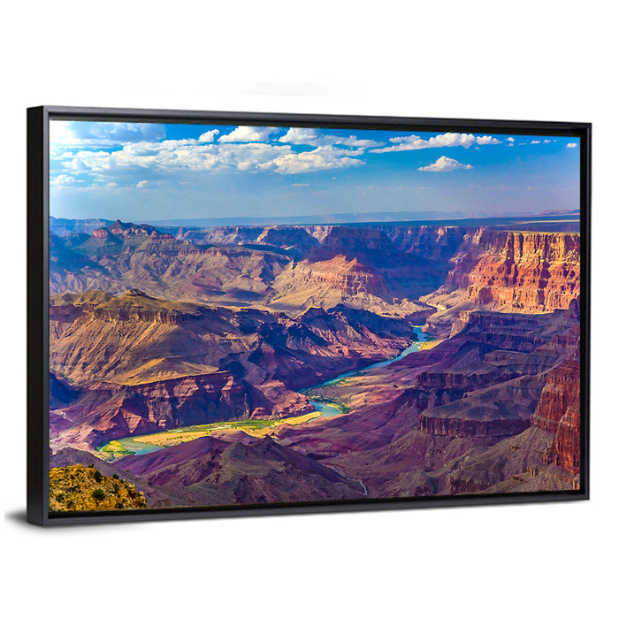 Grand Canyon Sunrise Over Colorado River Wall Art as a framed canvas