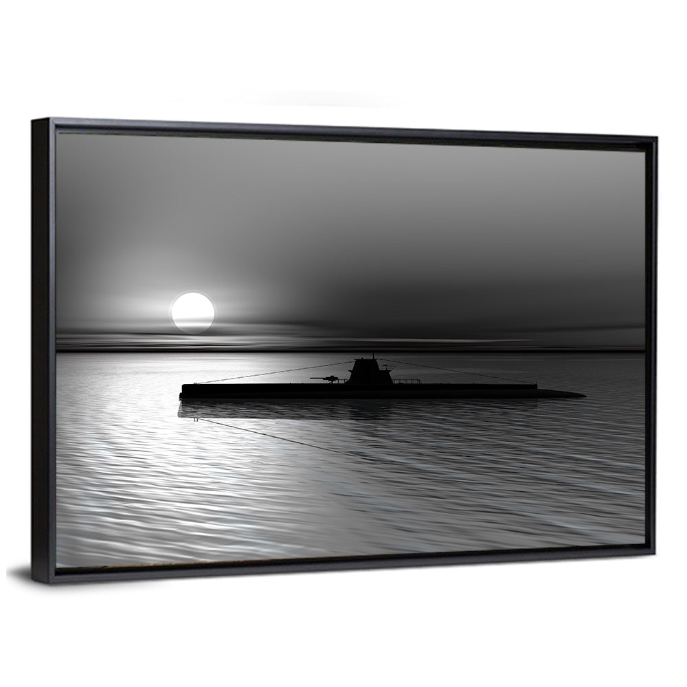 Submarine On Sea Wall Art