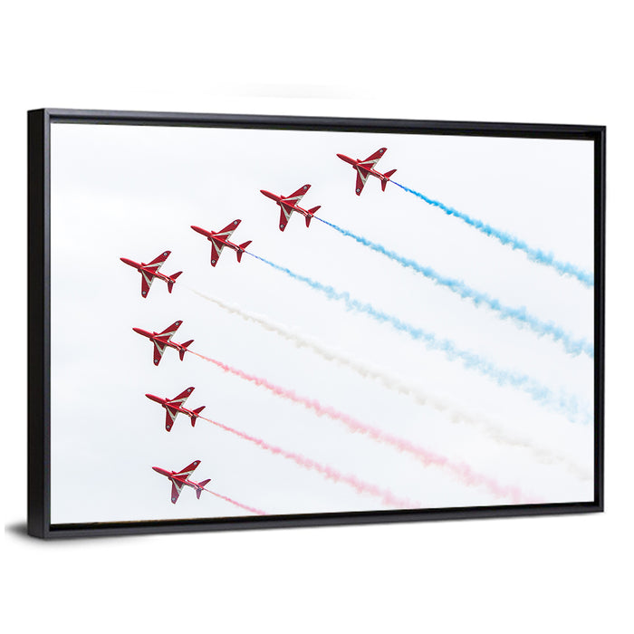 Dutch Aerobatic Formation Wall Art as a framed canvas