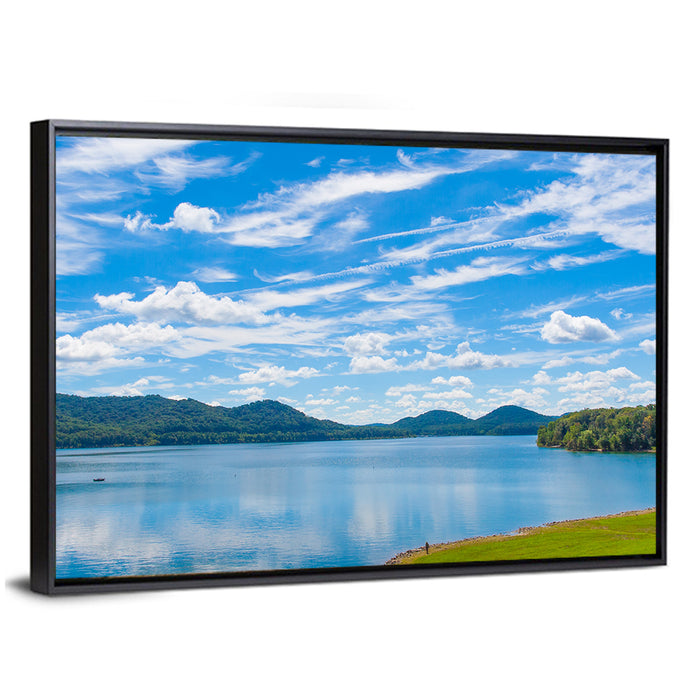 Cave Run Lake, Kentucky Wall Art as a framed canvas