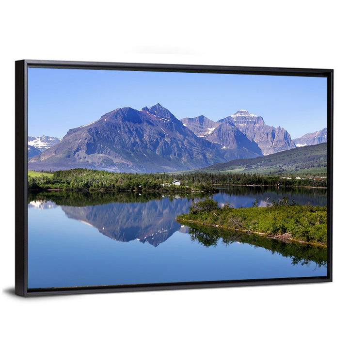 Glacier National Park Lake Reflection Wall Art