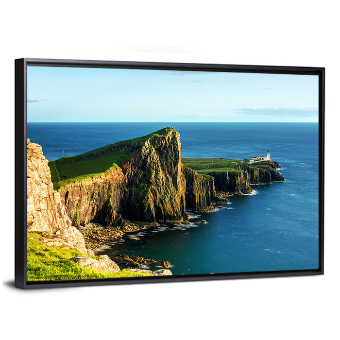 Neist Point Lighthouse, Scotland Wall Art as a framed canvas