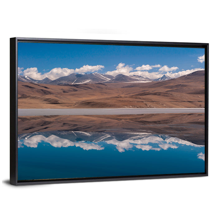 Tso Moriri Reflection, Leh Ladakh Wall Art as a framed canvas