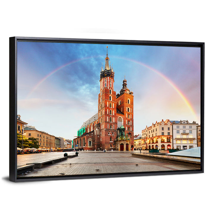 St. Mary's Basilica at Dusk, Krakow Wall Art