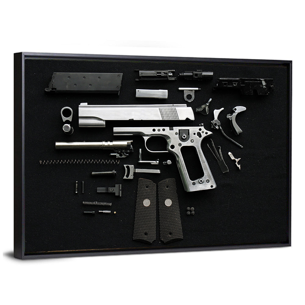 Disassembled Handgun Wall Art