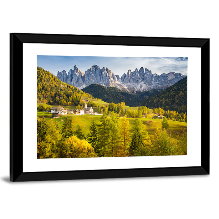 St. Magdalena Church, Santa Maddalena Wall Art as a framed print