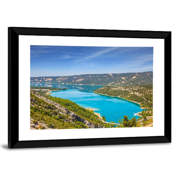 Canyon of Verdon Wall Art as a framed print