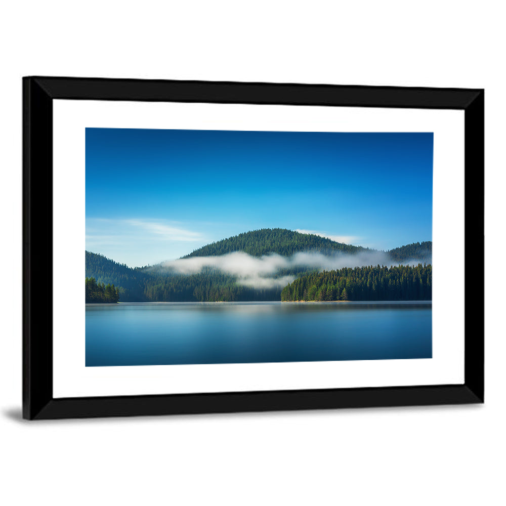 Morning Fog On The Lake Wall Art
