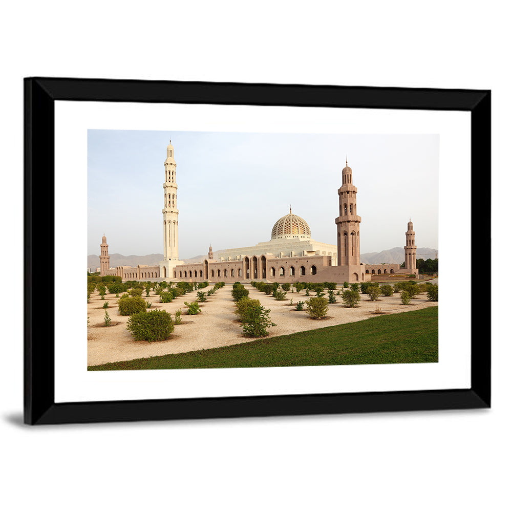Sultan Qaboos Grand Mosque In Muscat Wall Art
