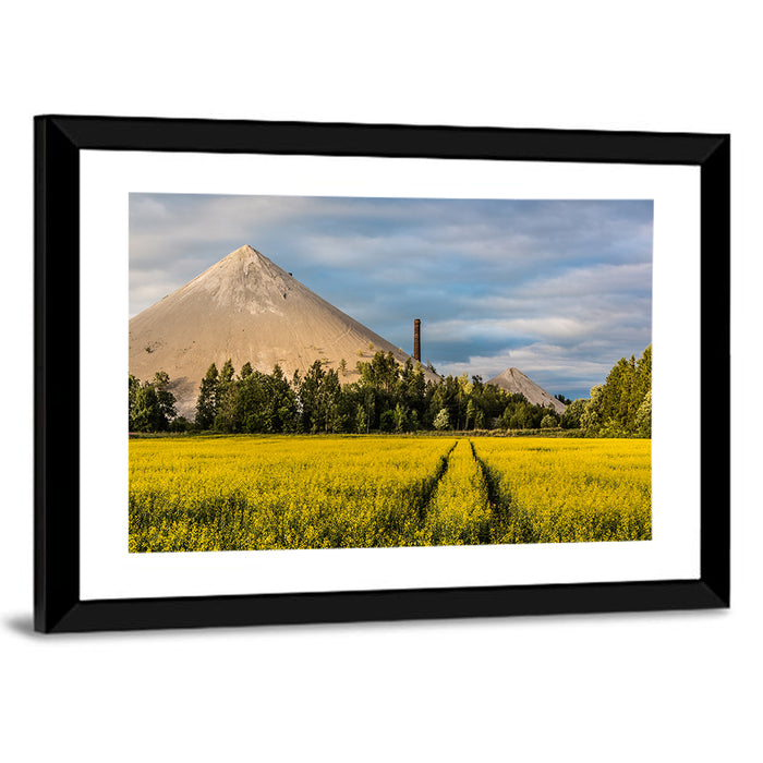 Estonian Oil Shale Ash Heaps Wall Art as a framed print