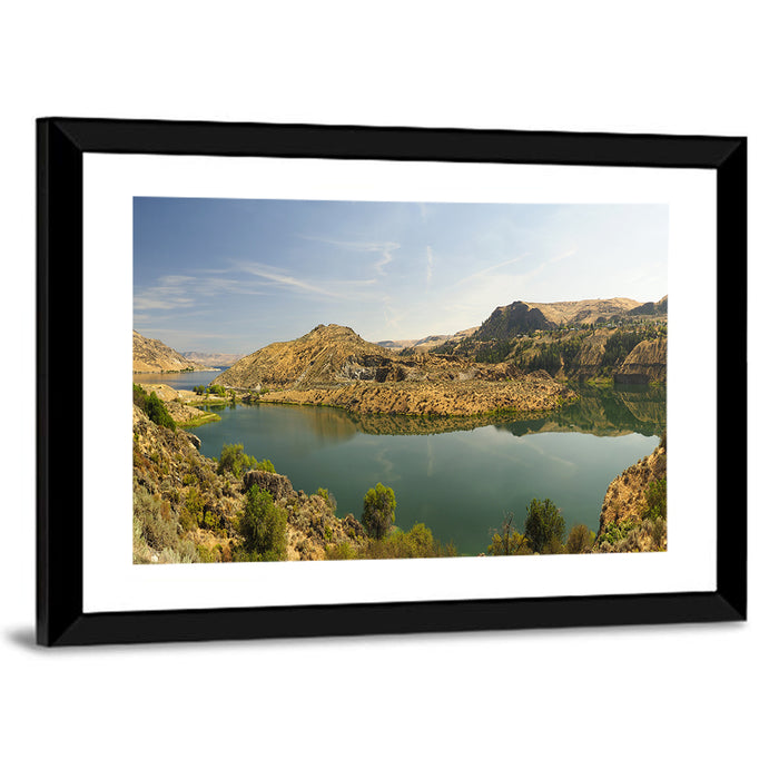 Roosevelt Lake View Wall Art as a framed print