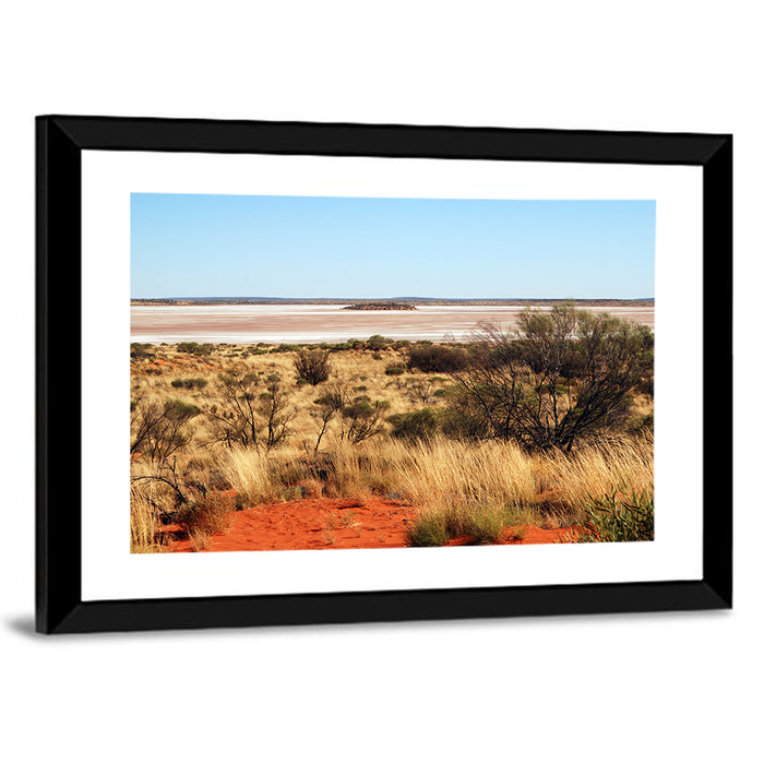 Amadeus Salt Lake Landscape Wall Art as a framed print