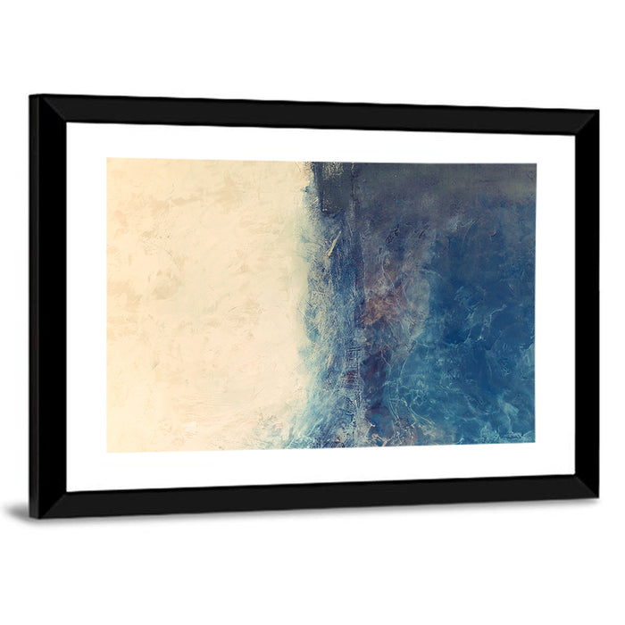Coastal Texture Diptych Wall Art as a framed print