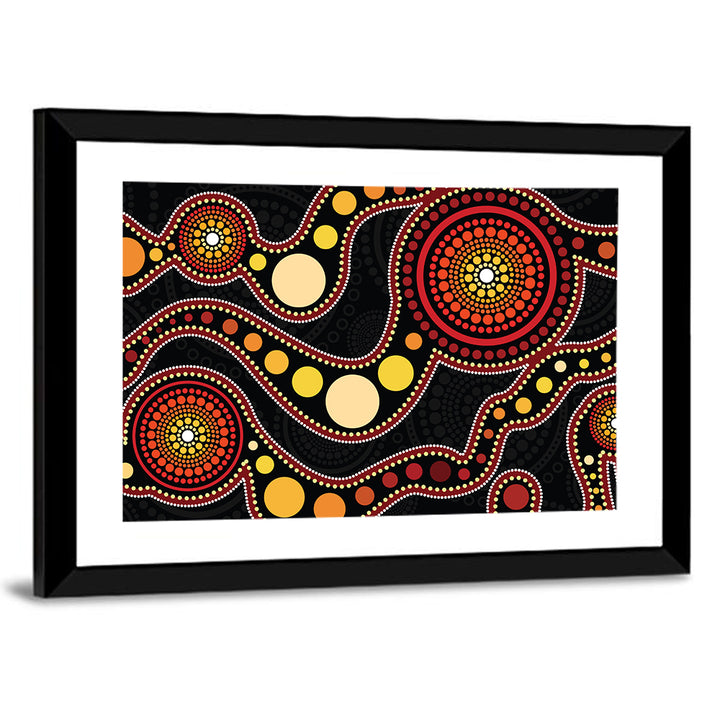 Aboriginal Dot Wall Art