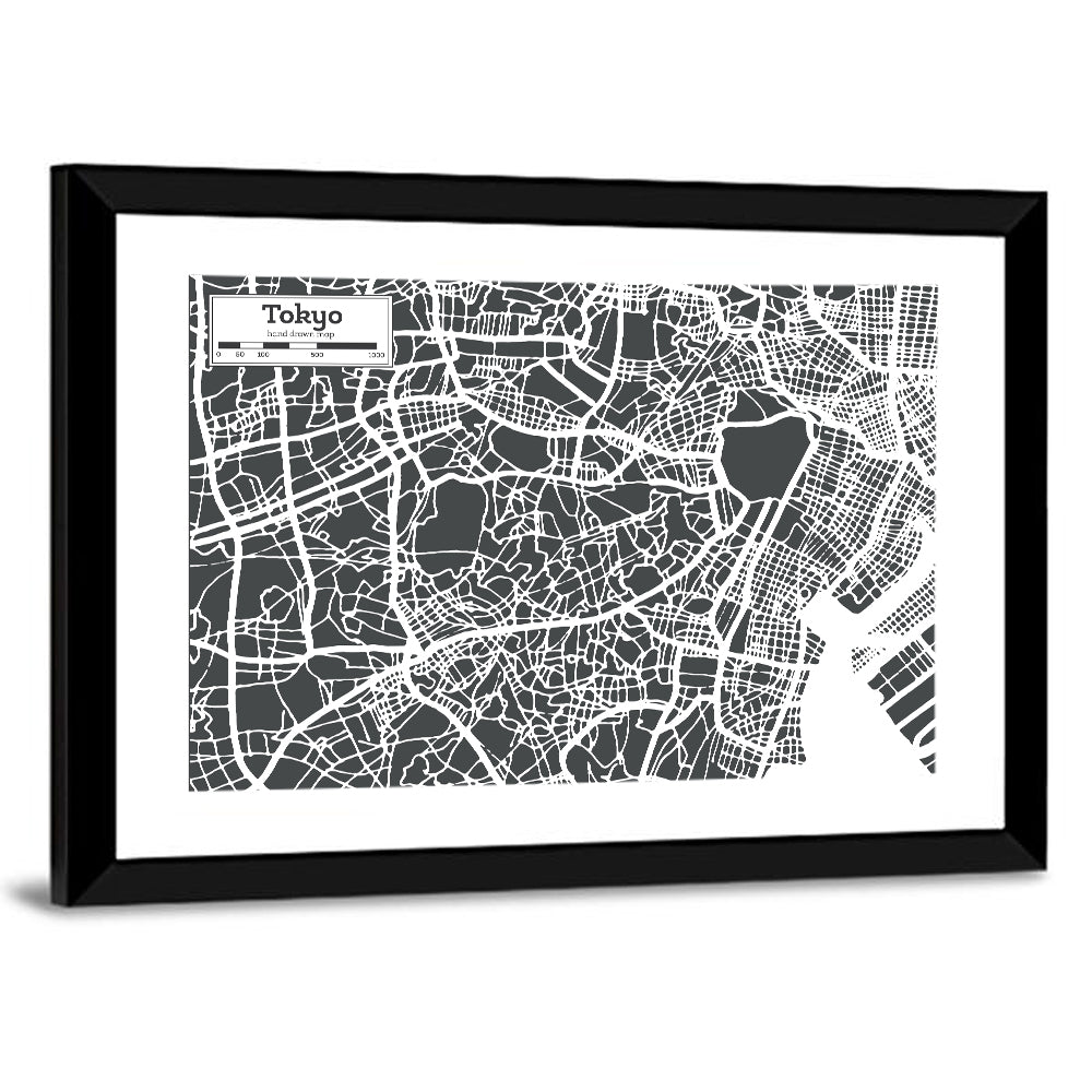 Sacramento City Map Wall Art