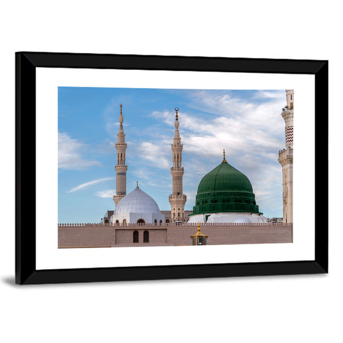 Al-masjid An-nabawi, Medina Wall Art as a framed print