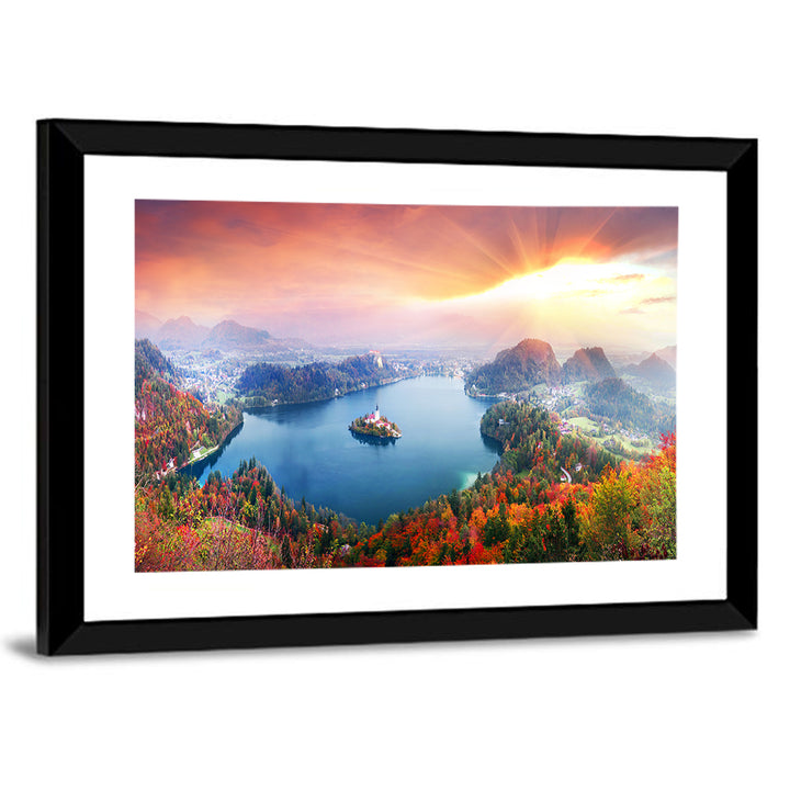 Morning on Lake Bled Wall Art