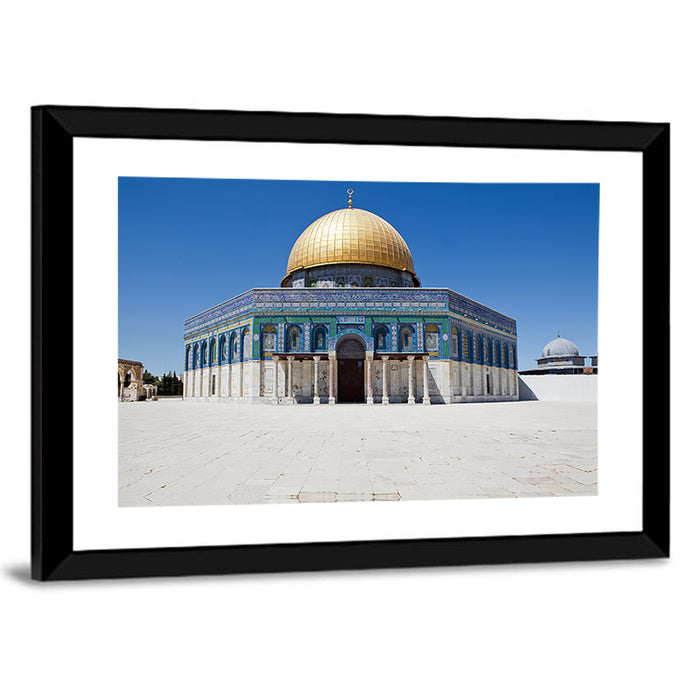 Golden Dome of the Rock, Jerusalem Wall Art as a framed print