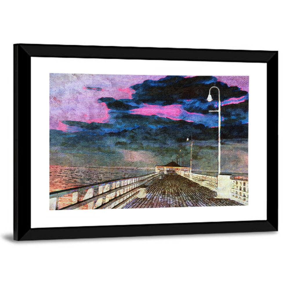Wooden Beach Pier Wall Art